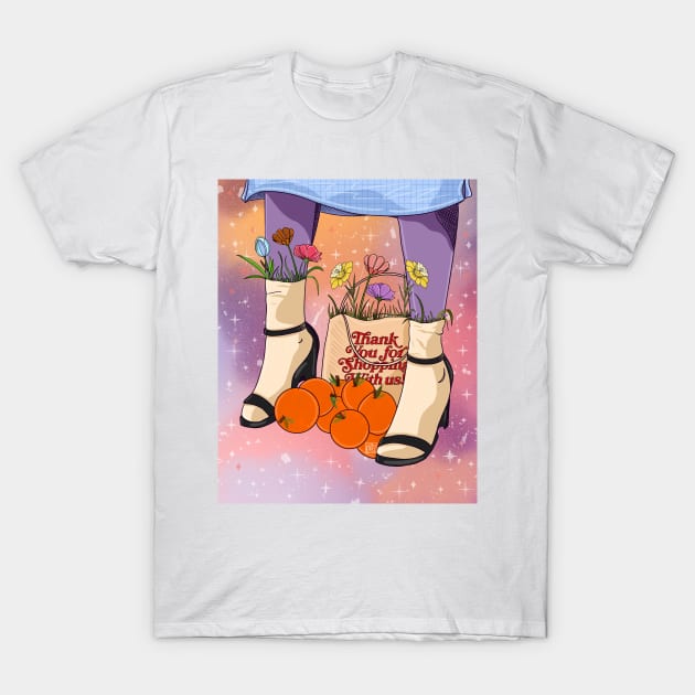 Do These Oranges Match My Shoes T-Shirt by DejaDoodlesArt